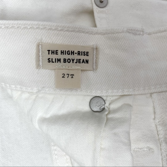 Madewell The High-Rise Slim Boyjean in Tile White, 27 T - Picture 7 of 15